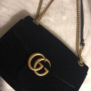 Gucci medium marmont purse. Velvet